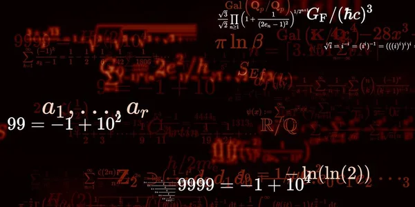 Historia Matemática Con Fórmulas Ilustración Perfecta —  Fotos de Stock