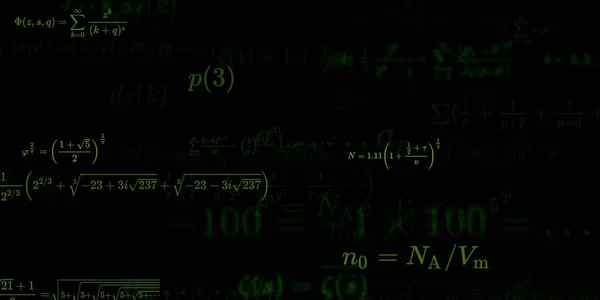 Historia Matemática Con Fórmulas Ilustración Perfecta — Foto de Stock