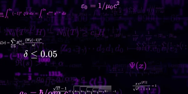 Formüllü Matematik Arkaplanı Kusursuz Illüstrasyon — Stok fotoğraf