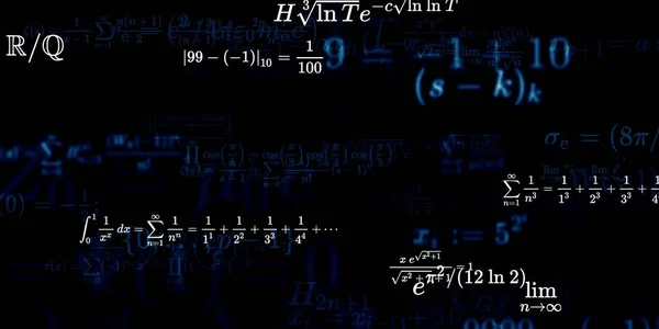 Sfondo Matematico Con Formule Illustrazione Senza Soluzione Continuità — Foto Stock