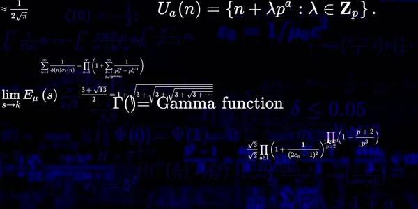 Mathematics Background Formulas Seamless Illustration — Stock Photo, Image