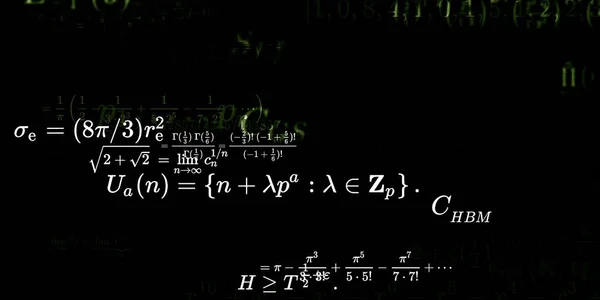 Historia Matemática Con Fórmulas Ilustración Perfecta — Foto de Stock