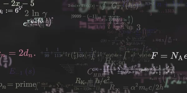 Historia Matemática Con Fórmulas Ilustración Perfecta — Foto de Stock