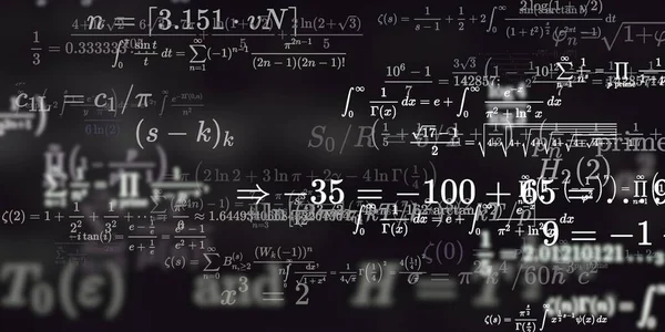 Historia Matemática Con Fórmulas Ilustración Perfecta —  Fotos de Stock