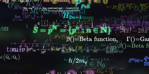 Formação Matemática Com Fórmulas Ilustração Perfeita — Fotografia de Stock