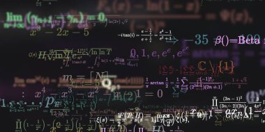 Formüllü matematik arkaplanı, kusursuz illüstrasyon   