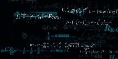 Formüllü matematik arkaplanı, kusursuz illüstrasyon   