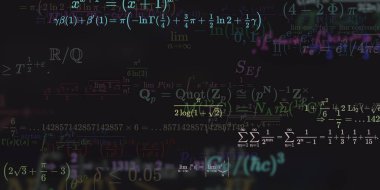 Formüllü matematik arkaplanı, kusursuz illüstrasyon   