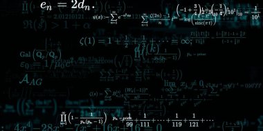 Formüllü matematik arkaplanı, kusursuz illüstrasyon   