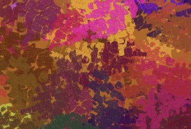 Soyut arka plan sanatı. 2D çizim. Etkileyici yağlı boya resim. Tuvalde fırça darbeleri. Modern sanat. Çok renkli arkaplan. Çağdaş sanat. İfade. Sanatsal dijital palet.