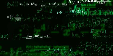 Formüllü matematik arkaplanı, kusursuz illüstrasyon   