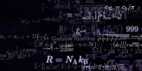 Sfondo Matematico Con Formule Illustrazione Senza Soluzione Continuità — Foto Stock