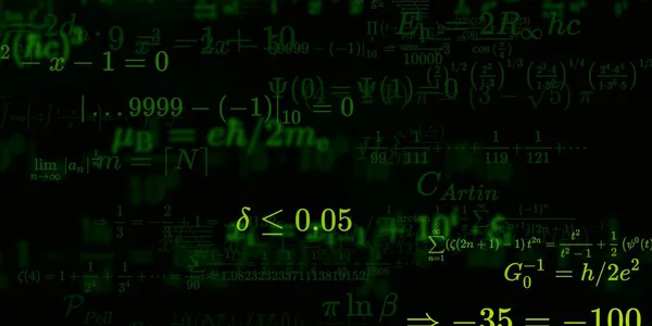 Formação Matemática Com Fórmulas Ilustração Perfeita — Fotografia de Stock