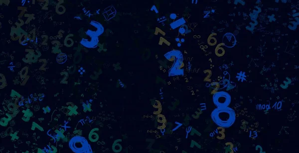 Math Ilustración Abstract Background Numbers Copy Space —  Fotos de Stock