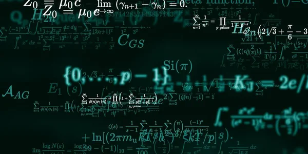 Sfondo Matematico Con Formule Illustrazione Senza Soluzione Continuità — Foto Stock