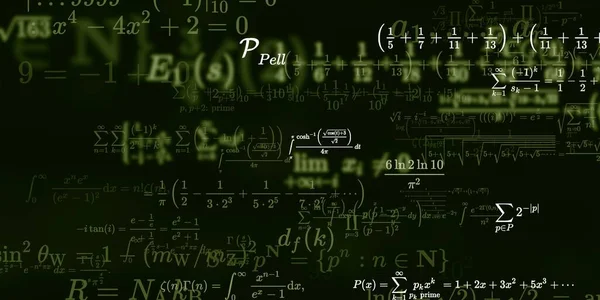 Formação Matemática Com Fórmulas Ilustração Perfeita — Fotografia de Stock