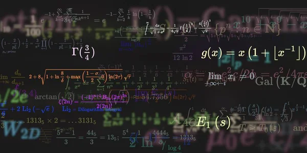 Sfondo Matematico Con Formule Illustrazione Senza Soluzione Continuità — Foto Stock