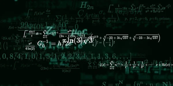 Historia Matemática Con Fórmulas Ilustración Perfecta — Foto de Stock