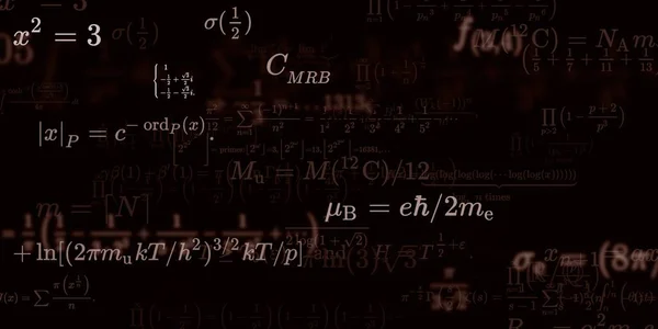 Formação Matemática Com Fórmulas Ilustração Perfeita — Fotografia de Stock