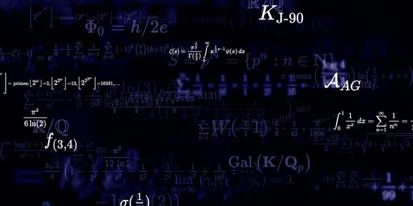 Formação Matemática Com Fórmulas Ilustração Perfeita — Fotografia de Stock