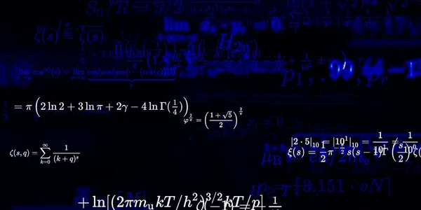 Formação Matemática Com Fórmulas Ilustração Perfeita — Fotografia de Stock