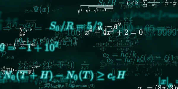 Historia Matemática Con Fórmulas Ilustración Perfecta — Foto de Stock