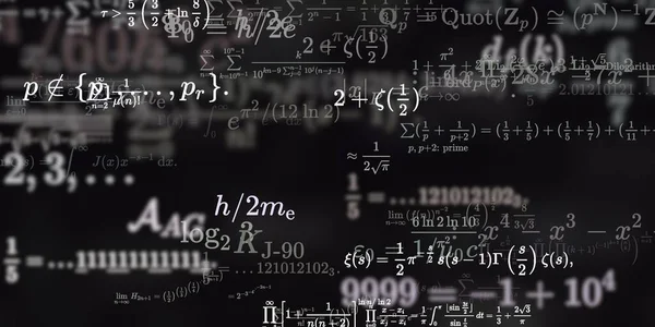 Formação Matemática Com Fórmulas Ilustração Perfeita — Fotografia de Stock