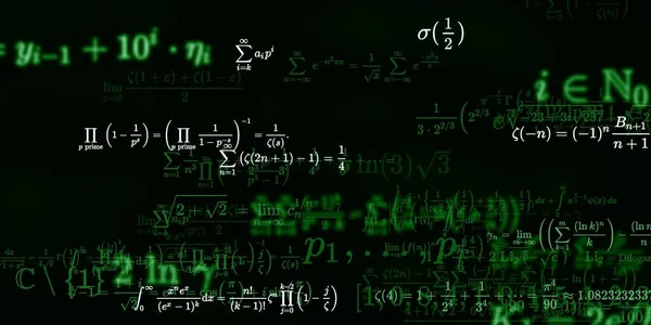 Sfondo Matematico Con Formule Illustrazione Senza Soluzione Continuità — Foto Stock