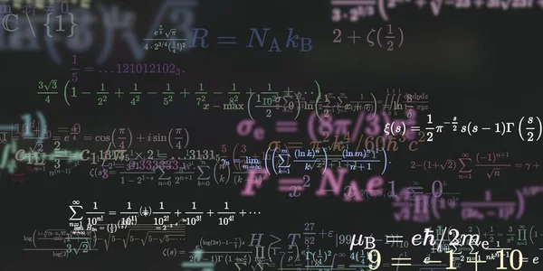 Formação Matemática Com Fórmulas Ilustração Perfeita — Fotografia de Stock