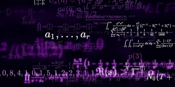 Historia Matemática Con Fórmulas Ilustración Perfecta — Foto de Stock