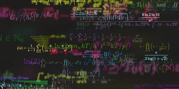 Formação Matemática Com Fórmulas Ilustração Perfeita — Fotografia de Stock