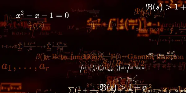 Formação Matemática Com Fórmulas Ilustração Perfeita — Fotografia de Stock