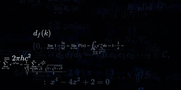 Formação Matemática Com Fórmulas Ilustração Perfeita — Fotografia de Stock