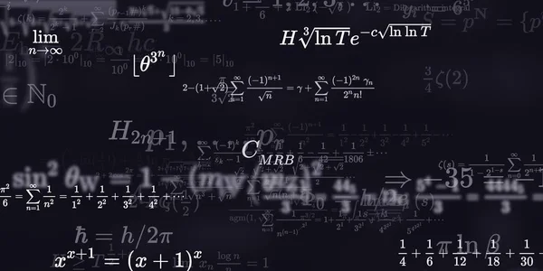 Historia Matemática Con Fórmulas Ilustración Perfecta — Foto de Stock