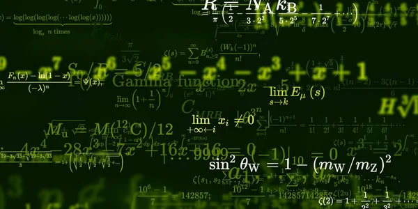 Historia Matemática Con Fórmulas Ilustración Perfecta Modelo Abstracto Con Símbolos — Foto de Stock