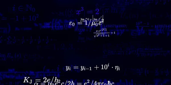 Mathematischer Hintergrund Mit Formeln Nahtlose Illustration — Stockfoto