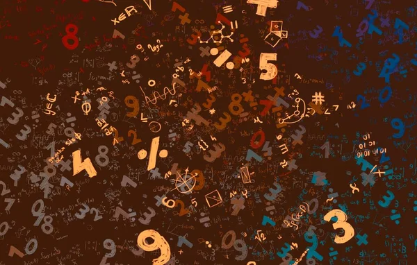 Math Illustration Abstract Background Numbers Copy Space — Stock Photo, Image