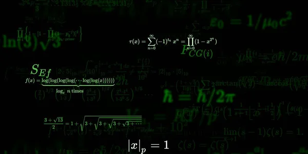 Sfondo Matematico Con Formule Illustrazione Senza Soluzione Continuità — Foto Stock