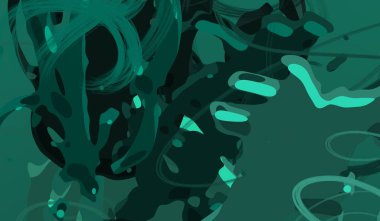 Soyut arka plan sanatı. 3 boyutlu illüstrasyon. Tuvalde fırça darbeleri. Çok renkli arkaplan. Çağdaş sanat. Sanatsal dijital palet.