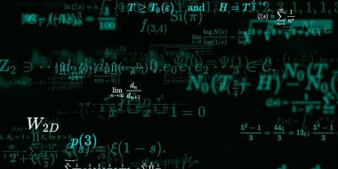 Formüllü matematik arkaplanı, kusursuz illüstrasyon   