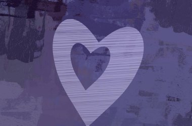 Soyut Sevgililer Günü arkaplan sanatı. Kalpler tuvalde. Çok renkli romantik bir fon. Çağdaş sanat. Sanatsal dijital palet.