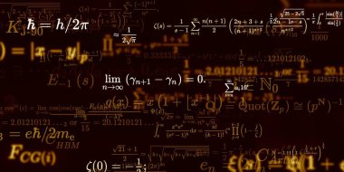 Formüllü matematik arkaplanı, kusursuz illüstrasyon   
