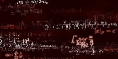 Formüllü matematik arkaplanı, kusursuz illüstrasyon   