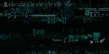 Formüllü matematik arkaplanı, kusursuz illüstrasyon   