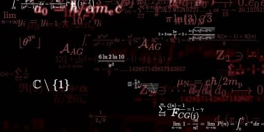 Formüllü matematik arkaplanı, kusursuz illüstrasyon   