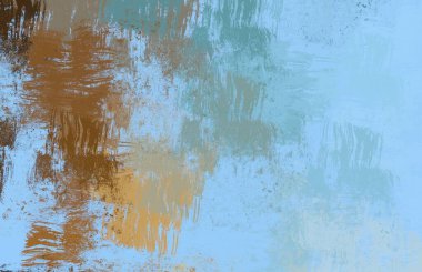 Soyut arka plan sanatı. 2D çizim. Etkileyici yağlı boya resim. Tuvalde fırça darbeleri. Modern sanat. Çok renkli arkaplan. Çağdaş sanat. İfade. Sanatsal dijital palet.