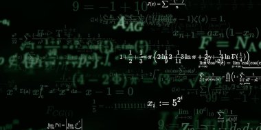 Formüllü matematik arkaplanı, kusursuz illüstrasyon   