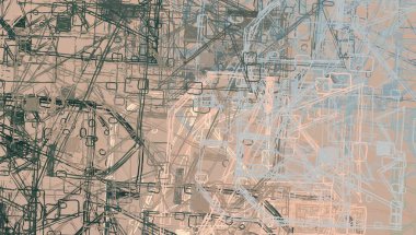 Soyut arka plan sanatı. 2D çizim. Etkileyici yağlı boya resim. Tuvalde fırça darbeleri. Modern sanat. Çok renkli arkaplan. Çağdaş sanat. İfade. Sanatsal dijital palet.