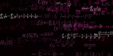 Formüllü matematik arkaplanı, kusursuz illüstrasyon   