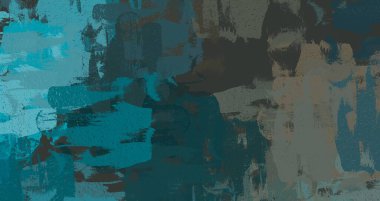 Soyut arka plan sanatı. 2D çizim. Etkileyici yağlı boya resim. Tuvalde fırça darbeleri. Modern sanat. Çok renkli arkaplan. Çağdaş sanat. İfade. Sanatsal dijital palet.